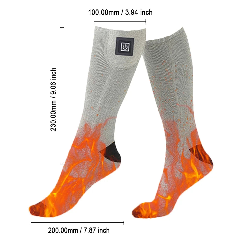 HEATED SOCKS - 3 LEVELS OF HEAT